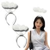 Tofwaol Angel Headband Halloween Costume Accessories for Halloween Cosplay Costume Headdress for Halloween Headband Angel Hair Band Angel Costume for Women Girls