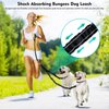 2 Dog Leash, 360° Swivel No Tangle Double Dog Walking & Training Leash, Comfortable Shock Absorbing Reflective Bungee Lead Walk 2 Dogs with Ease