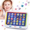 PLAY Spanish & English Learning Tablet for Toddlers 1-3, Kids Bilingual Interactive Alphabet ABC Letters, Words, Color Learning Toys Tablets, Educational Toy for 2+ Year Old Kids Babies 18 Month+