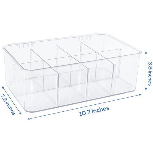 Utopia Home Stackable Clear Tea Bag Organizer With Lid - Storage Box For Countertops, Cabinets, Pantry