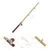 Gold 1/12 Miniature Fishing Pole Dollhouse Decoration Accessories，Miniature Fishing Pole，Dollhouse Accessories，Dollhouse Decor