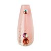 KISS Jelly Fantasy Press On Nails, Nail glue included, 'Jelly Cat', Multicolor, Long Size, Coffin Shape, Includes 28 Nails, 2g glue, 1 Manicure Stick, 1 Mini File