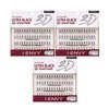 i-ENVY 2X Volume 3D Ultra Black Individual Lashes (3 PACK, Knot Free - Long)