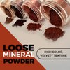 Concrete Minerals Metallic Eyeshadow, Silky- Smooth and Highly Pigmented, Longer-Lasting With No Creasing, 100% Vegan and Cruelty Free, 8 Grams Loose Mineral Powder (Blood Moon)