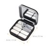 Beaupretty 2pcs Empty Lipstick Palette DIY Lipstick Lip Balm Blusher Containers Refillable Makeup Eyeshadow Storage Case Box with Mirror