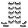 False Eyelashes, 3D Faux Mink Fluffy, 5 Pairs Pack