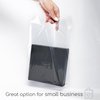 Choice Marts 100 Clear Plastic Bags With Handles 9"x12" Merchandise Bags 1.5Mil Thick Glossy Retail Bags and Shopping Bags For Small Business Boutique Bags and Clear Gift Bags With Handles