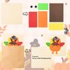 CY2SIDE 24PCS Thanksgiving Thankful Cards Foam Craft Kit for Kids DIY Turkey Greeting Cards with Envelopes Thanksgiving Gift Cards for Mother Father Teacher Fall Paper Craft Kit School Art Activity
