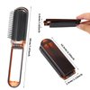 Folding Hair Brush with Mirror,Compact Travel Brush Folding Hair Brush Portable Hair Comb Mini Hair Brush Travel Comb for Gym, Trip, Purse, Swimming