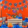 Dart War Gun Party Honeycomb Centerpieces, 9pcs Dart War Centerpiece for Table, Dart War Birthday Honeycomb Centerpieces, Dart Battle Honeycomb Centerpieces for Dart War Birthday Party Decorations