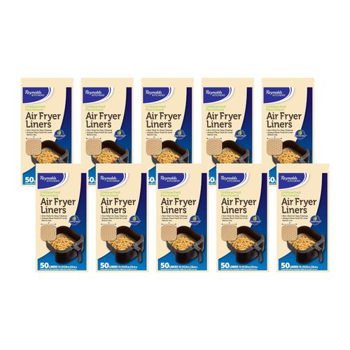 Reynolds Kitchens Air Fryer Liners 50 Count (Pack of 10)