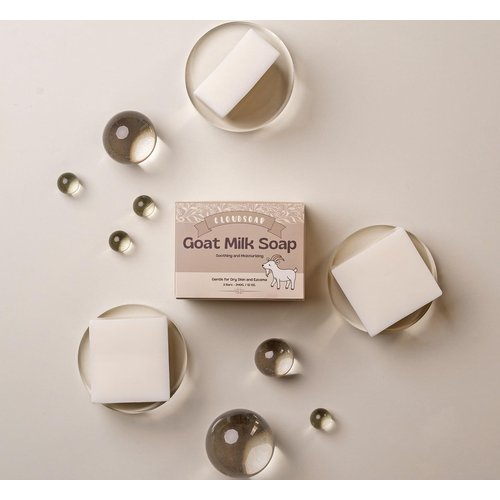 Cloudsoap New Goat Milk Soap Bar - Moisturizing for Dry, Itchy, Eczema, and Sensitive Skin - Gentle Cleansing for Kids, Babies, Women, and Men (3 Pack - 4 oz Each)