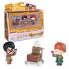 Wizarding World Harry Potter, Micro Magical Moments Action Figures Set with Exclusive Harry, Ron, Hedwig & Display Case, Kids Toys for Ages 6+