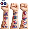 100 PCS Cuban Flag Cuba Birthday Party Decorations Favors Supplies Temporary Tattoos Decor Havana Nights National Country World Pennant Flags Stickers For Boys Girls Gift School Prizes Rewards