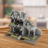 WW2 Military Base Bunker Trench Building Blocks, Compatible with Lego Military Base Sets, Army Toy with Cannon, Military Bunker, Gift for Kid 8 9 10 11 12 13 14 Years Old