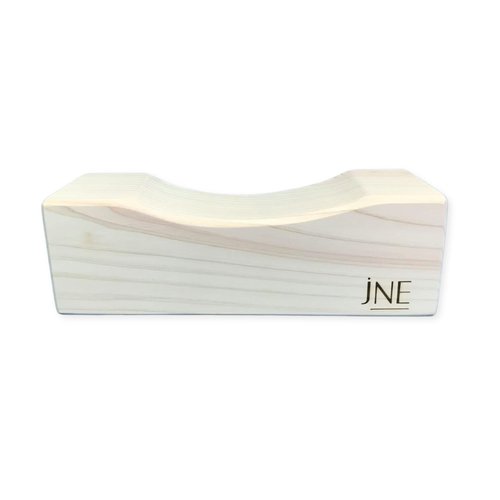 JNE Therapeutic Natural Hinoki Cypress Wooden Pillow, for Neck Pain, Stiff Shoulder, Spinal Problem, and Relaxation/Neck Massager, (10L x 3.2W x 3.2H inches)