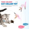 POPETPOP Cat Collar Toys-4 Pcs Cat Toy Collars Interactive Cat Toys for Indoor Cat Self Playing Chasing Plaything with Bell Teasing Wand for Kittens Small Animals