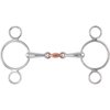 Shires Equestrian Two Ring Copper Lozenge Gag Bit (4.5")