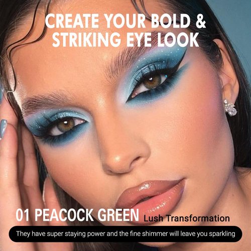 FeiCuiYun Monochrome Eyeshadow, Matte eyeshadow singles, Matte nude eyeshadow, Neutral Matte Pressed Powder Single Vegan Eyeshadow; Talc, Paraben & Cruelty Free, (Malachite Green)