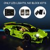 Mililier LED Light Kit for Lego Huracán Tecnica 42161 Building Set, Compatible with Lego 42161 Building Blocks Model(Not Include Blocks Set)
