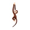 zhidiloveyou 35.4" Hanging Monkey Stuffed Animals Plush Brown Cute Monkey Toy for Kids Adults