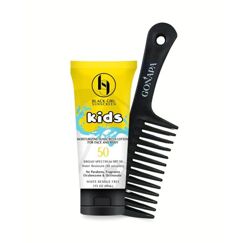 GONAPA BlackGirlSunscreen 50 Kids Hair Comb Bundle