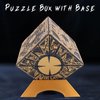 Litdevil Puzzle Box Detachable, Lament Configuration, Puzzle Box Functional with Base, Deformation Lock Puzzle Box Decoration Movies Props Halloween Cosplay