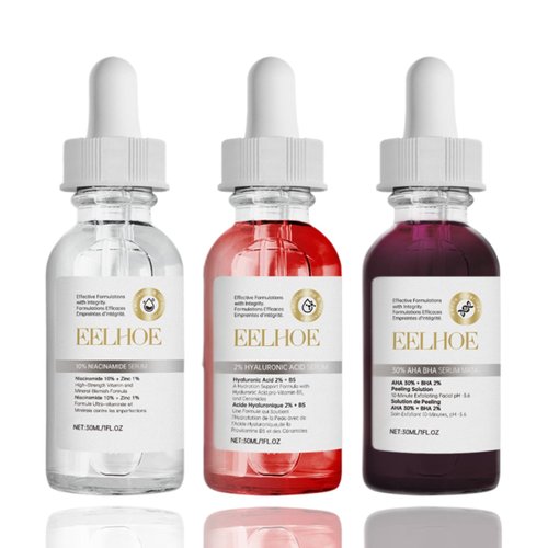 3 Pcs Face Serum Set - Face Serum for Women - Serum for Face - Hyaluronic Acid Serum for Face - S...