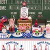 Baseball Party Decorations - 81Pcs Baseball Plates and Napkins Sets, Baseball Tablecloth, Blue Forks for Sports Fans Kid Adult Baseball Birthday Party Supplies, Serve 20