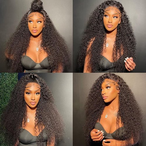 Water Wave Lace Front Wigs Human Hair Wigs for Women HD 13x4 Glueless Lace Frontal Wigs Human Hair Pre Plucked with Baby Hair Wet and Wavy Wigs Human Hair 180% Density Natural Color (24 Inch)
