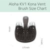 Ibiza Hair Aloha-Series KV1 Kona Vent Brush - Vented Paddle Hairbrush for Detangling, Dry Hair & Scalp, Shower Use, Nylon Bristles, Professional Haircare