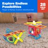 Magformers - Megan & Marleys Aviation Adventure, Multicolor, Magnetic Building Tiles, Blocks - Educational Magnetic Building STEM Toy