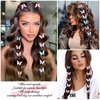 Paderison 20Pcs Moving Glitter Hair Clips Fairy Accessories for Women and Teens, Colorful 90s Clips (Purple)