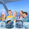 142Pcs Gone Fishing Party Decorations Fishing Birthday Party Decorations Gone Fishing Party Plates Napkins Cups Tablecloth for Go Fishing Birthday Party Supplies