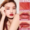 VERONNI 3 Colors Matte Lip Mud,Velvet Lip Gloss Set Multi-Purpose Matte Lipstick, Long Lasting Non-Sticky Gloss Smooth Pack Of 3 Lip Gloss Blush Makeup Set For Lips And Face (Set B)