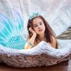 Casoty Mermaid Crown, Mermaid Party Decorations, Mermaid Headband, Mermaid Party Supplies for Women Girls, Mermaid Costume Hair Accessories for Halloween Birthday Party