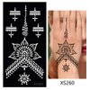 glaryyears Temporary Tattoo Stencil - 8 Sheets Henna Tattoo Template for Hand Finger Wrist Hollow Body Paint Henna Stencil Airbrush Painting for Women Girl Body Art