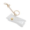 VALICLUD Clear Lipstick Keychain 2 pack keychain holder lip balm keychain holder keychain cap Keychain Clear