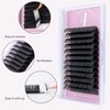 ALLOVE Eyelash Extension Super Easy Fan Volume Lash Extensions 0.03mm DD Curl 15-20mm Mixed Tray Rapid Blooming Volume Lashes Self Fanning Lashes