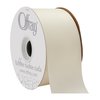 Berwick Offray 2.25" Wide Double Face Satin Ribbon, Antique White Ivory, 50 Yds
