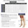 Truform 20-30 mmHg Compression Stockings for Men and Women, Knee High Length, Closed Toe, Gray, Medium (8865GR-M)