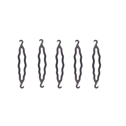 6 Pieces Plastic Bun Maker Curler/Hair Twist Braid Tool with Magic Roll Clips