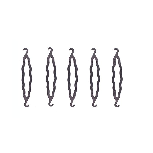 6 Pieces Plastic Bun Maker Curler/Hair Twist Braid Tool with Magic Roll Clips