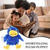 LOGOFUN Bird Hand Puppet Plush Animal Bird Toy with Movable Mouth Stuffed Bird Hand Puppets Doll for Pretend Play Storytelling Prop - Blue & Yellow 11.79IN