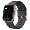 Sport Band Compatible with Apple Watch Bands 49mm 46mm 45mm 44mm 42mm, Soft Silicone Wristbands Strap with Classic Clasp for iWatch Series 10 9 SE 8 7 6 5 4 3 2 1 Ultra for Women Men, Deep Grey