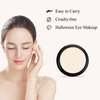 FIVEFULU Single Off White Eyeshadow, Pressed Powder Matte Beige Eye Shadow Palette Make-up, Blendable Long Lasting High Pigment Off White Eye Makeup Halloween Off White Eye Paint & Face Body Paint