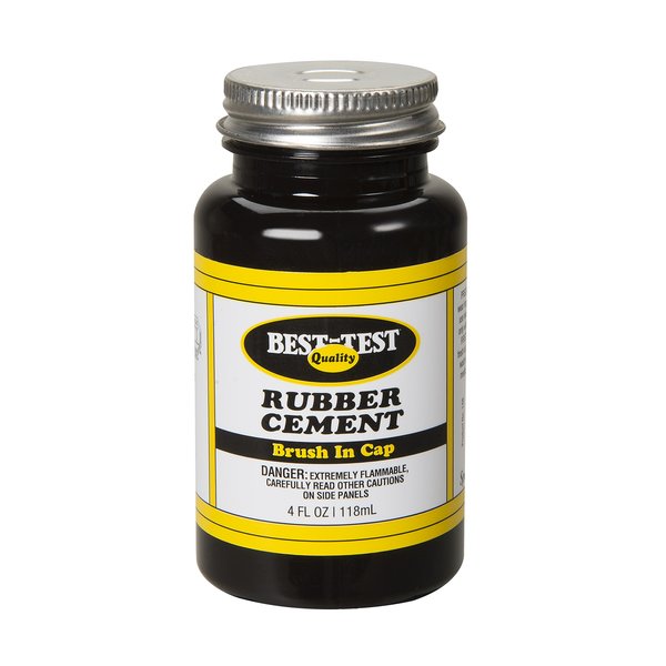 Best-Test Rubber Cement 4OZ Jar