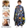 Pelocapa Barber Capes for Kids Hair Cutting Cape Salon Hairdressing Cape for Boys Girls Waterproof & Light Weight & Machine Washable - 39”× 51”(Galaxy Pattern)