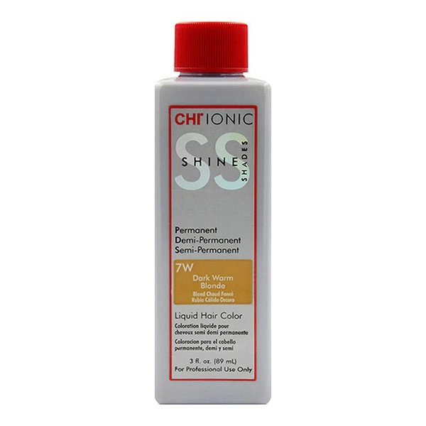 CHI Ionic Shine Shades Liquid Hair Color for Unisex, 7W Dark Warm Blonde, 3 Ounce