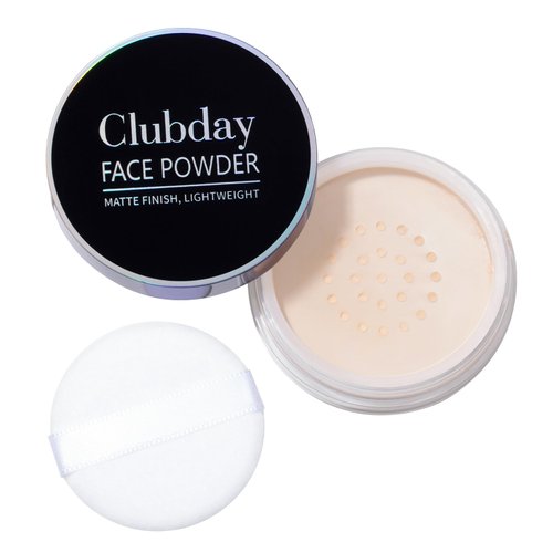 Clubday Multi Makeup Loose Setting Powder Lightweight,High Coverage,Shine Control,Waterproof Curated For All Skin Types - Soft Light, 6g (0.21 oz)